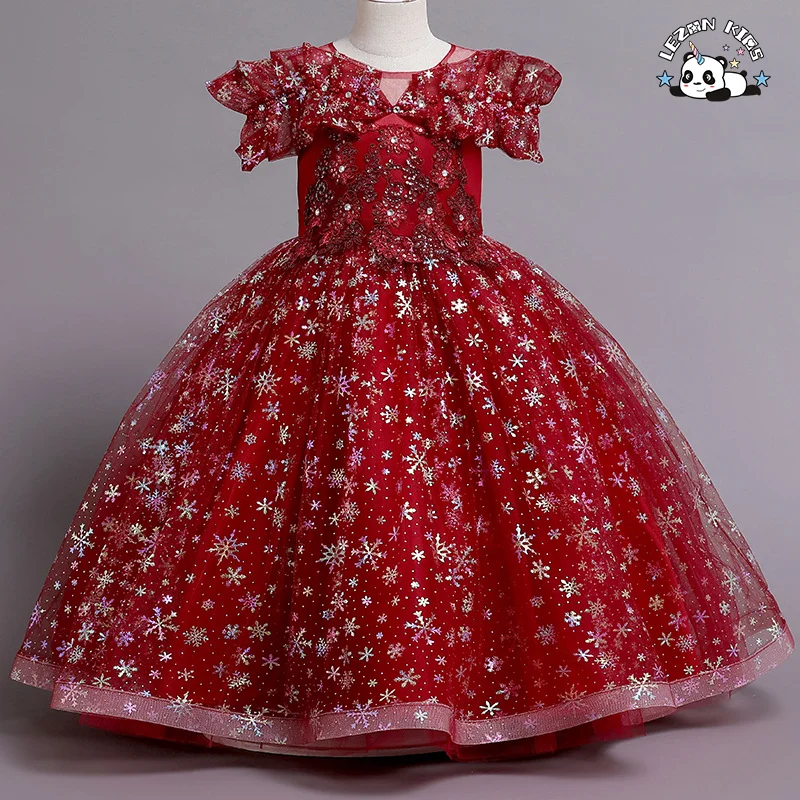 LEZONKIDS - Flower Girl Dress High Quality Durable Using Various Girls Casual Elegant Print Summer Embroidered Cotton Embroidery OEM Style